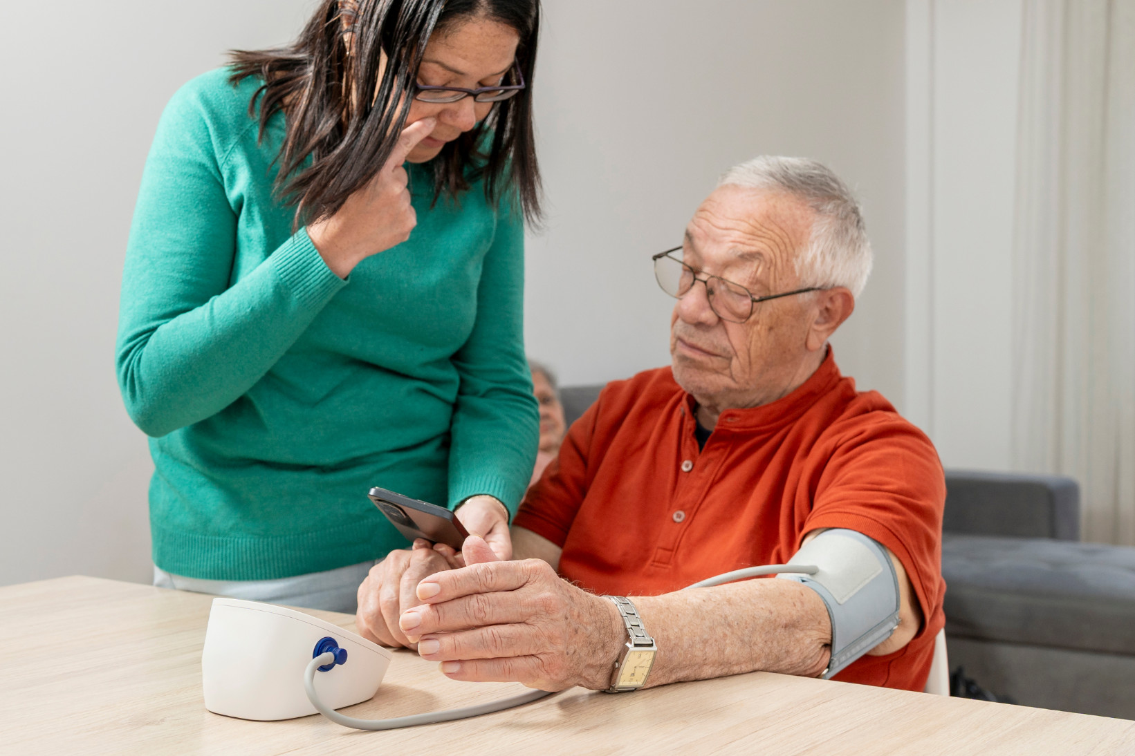 Clinician reviewing a patient's chronic care data on the WatchWell platform